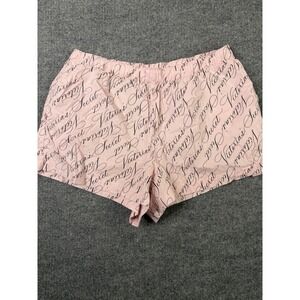Victoria's Secret Pink Script Logo‎ Sleep Shorts Size L 100% Cotton